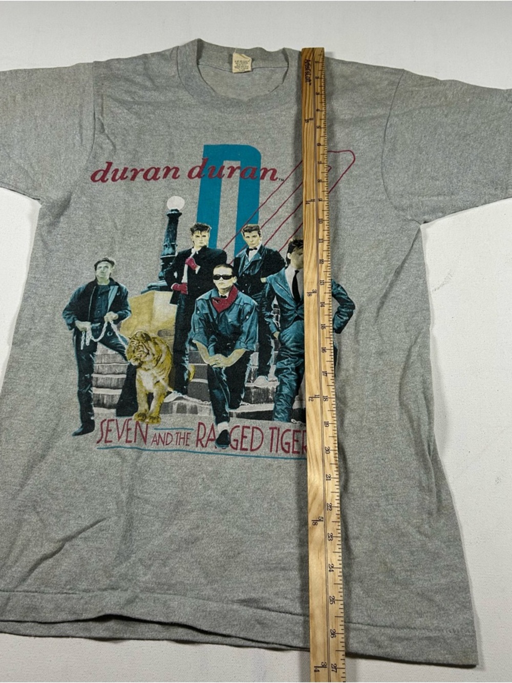 Vintage 1984 Duran Duran Seven and the Raged Tiger tour shirt med Single Stitch - Picture 5 of 8